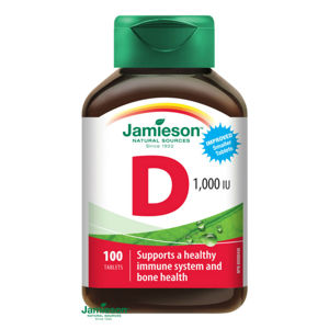 JAMIESON Vitamín D3 1000 IU 100 tablet, poškozený obal