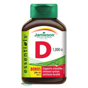 JAMIESON Vitamín D3 1000IU 240 tablet, poškozený obal