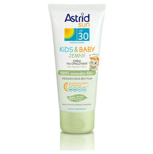 ASTRID Sun Jemný krém na opalování pro děti OF 30 Kids & Baby 100% minerální filtr 100 ml
