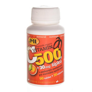 JML Vitamin C se šípky tablety s postupným uvolňováním 120 x 500 mg
