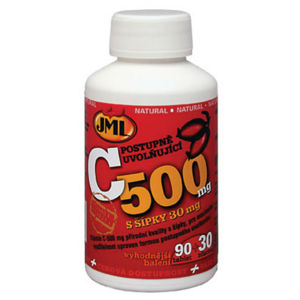 JML Vitamin C tbl. 65x500mg postupným uvolňováním s šípky