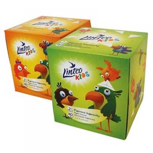 LINTEO Kids Papírové kapesníky 2-vrstvé BOX 80 ks