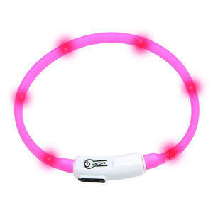 KARLIE FLAMINGO Obojek USB Visio Light 35 cm růžový KAR
