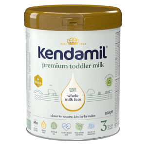 KENDAMIL Premium 3 HMO+ Batolecí mléko od 12 do 24 měsíců 800 g, poškozený obal