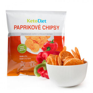 KETODIET Low Carb chipsy příchuť paprika 25 g