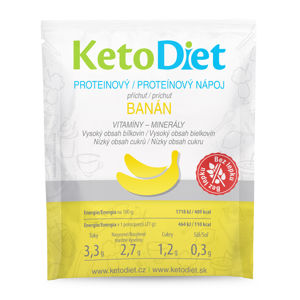 KETODIET Proteinový nápoj příchuť banán 7 porcí