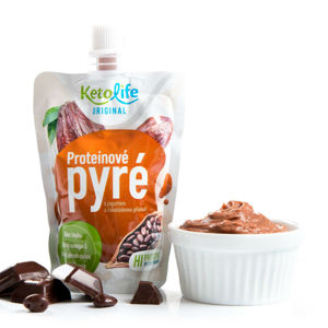 KETOLIFE Proteinové pyré s jogurtem a čokoládovou příchutí 3 ks