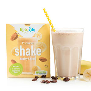 KETOLIFE Proteinový shake banány a kakao 150 g