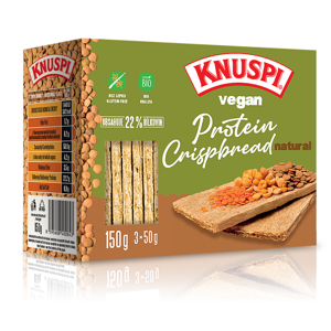 KNUSPI Vegan protein crispbread natural 150 g