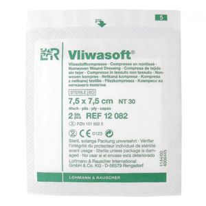 Komprese Vliwasoft sterilní 7.5x7.5cm/4v 2 ks
