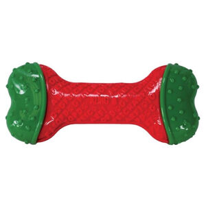 KONG Vánoční kost Core Gumová hračka pro psy M/L