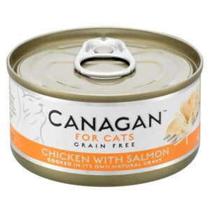 CANAGAN Chicken with salmon konzerva pro kočky 75 g