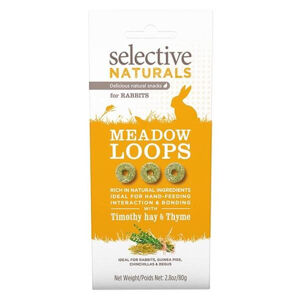 SUPREME Selective naturals snack meadow loops pamlsky bojínek s tymiánem 80 g