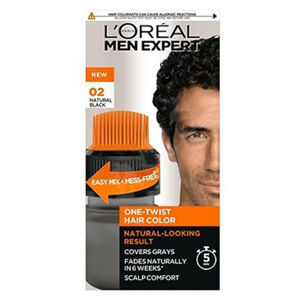 L'ORÉAL Men Expert One-Twist Barva na vlasy 02 Real Black 50 ml