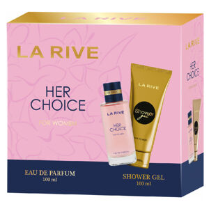LA RIVE Her Choice Parfémová voda 100 ml + sprchový gel 100 ml Dárkové balení