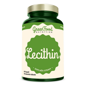 GREENFOOD NUTRITION Lecithin + vitamín E 60 kapslí