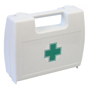 Lékárnička - plast. kufřík s křížem bílý prázdný