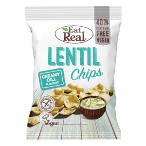 EAT REAL Lentil Chips s krémovým koprem 113 g BEZ lepku