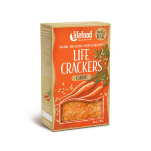 LIFEFOOD Crackers mrkvánky RAW BIO 80 g