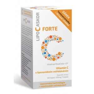 LIPO C ASKOR Forte vitamin C 520 mg 120 kapslí, poškozený obal