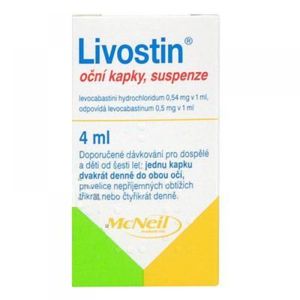 LIVOSTIN Oční kapky, suspenze 0.5 mg 4 ml