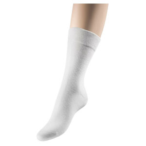 LOANA Dia hladké ponožky bílé, Velikost: Fr. 38-41 (25-27 cm)