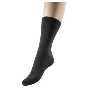 LOANA Dia hladké ponožky černé, Velikost: Fr. 38-42 (25-28 cm)