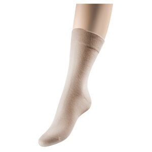 LOANA Dia hladké ponožky světle béžové, Velikost: Fr. 43-48 (29-32 cm)