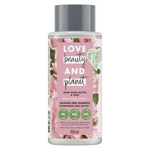 LOVE BEAUTY AND PLANET Šampon pro barvené vlasy s růžovým olejem a máslem muru muru 400 ml