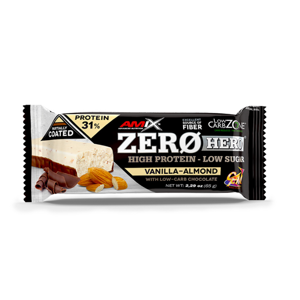 AMIX Zero hero 31% protein bar vanilka a mandle 65 g
