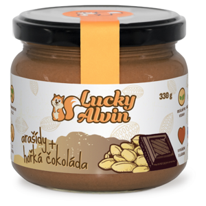 LUCKY ALVIN Arašídy + hořká čokoláda 330 g
