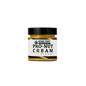BEAR FOOT Pro-Nut Cream, arašídové máslo s proteinem, vanilka, 250 g