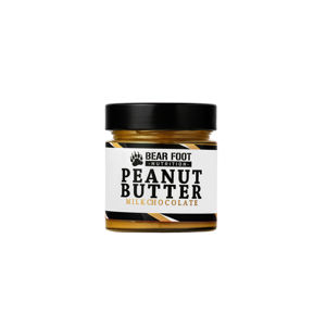 BEAR FOOT Peanut Butter, jemný arašídový krém s mléčnou čokoládou, 250 g