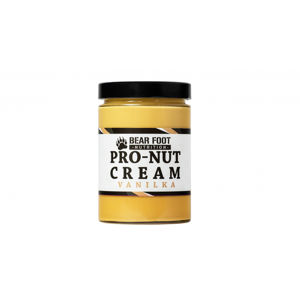 BEAR FOOT Pro-Nut Cream, arašídové máslo s proteinem, vanilka, 550 g