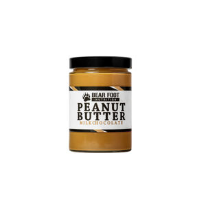 BEAR FOOT Peanut Butter, jemný arašídový krém s mléčnou čokoládou, 550 g