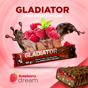 OLIMP Gladiator delicious high protein bar Proteinová tyčinka Espresso s bílou čokoládou 60 g