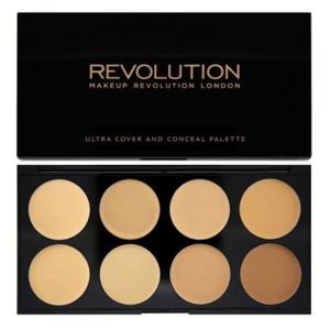 Makeup Revolution Ultra Cover and Concealer Palette Light - Medium - paletka korektorů