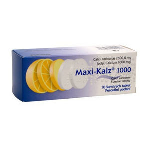 MAXI-KALZ 1000 Šumivé tablety 10 ks