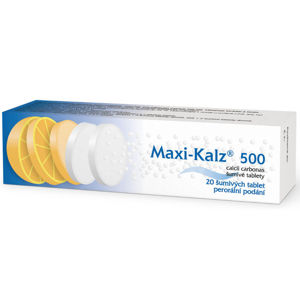 MAXI-KALZ 500 Šumivé tablety 20 ks