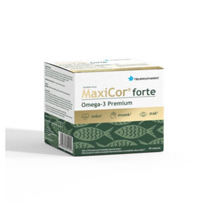 MAXICOR Forte omega 3 premium 90 tobolek, poškozený obal
