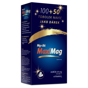 ZDROVIT MaxiMag hořčík 375 mg + vitamín B6 100 + 50 tobolek DÁRKOVÉ balení