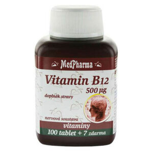 MEDPHARMA Vitamin B12 500 mcg 107 tablet, poškozený obal