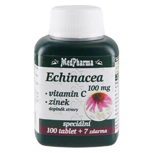 MEDPHARMA Echinacea 100 mg + vitamín C + zinek 107 tablet, poškozený obal