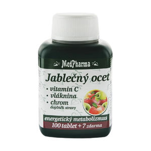 MEDPHARMA Jablečný ocet + vláknina + vitamín C + chrom 107 tablet