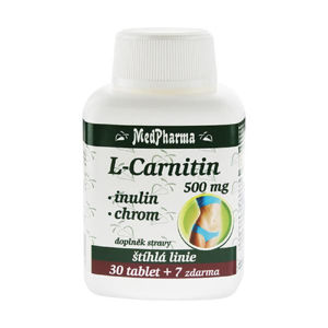 MEDPHARMA L-Carnitin 500 mg + inulin + chrom 37 tablet