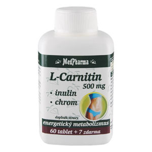 MEDPHARMA L-Carnitin 500 mg + inulin + chrom  67 tablet