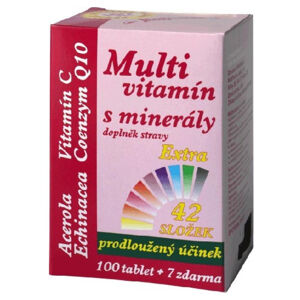 MEDPHARMA Multivitamín s minerály + extra vitamín C 107 tablet, poškozený obal