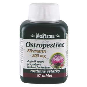 MEDPHARMA Ostropestřec silymarin 200 mg 67 tablet, poškozený obal