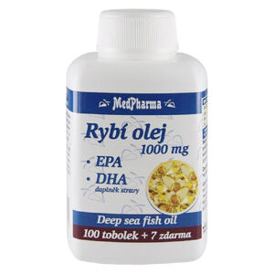 MEDPHARMA Rybí olej 1000 mg + EPA + DHA 107 tobolek, poškozený obal