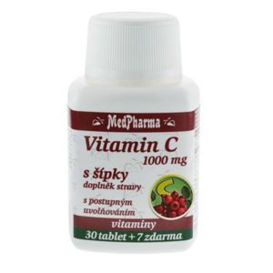 MEDPHARMA Vitamín C 1000 mg s šípky 37 tablet